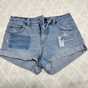 Billabong Denim Blue Patchwork Shorts